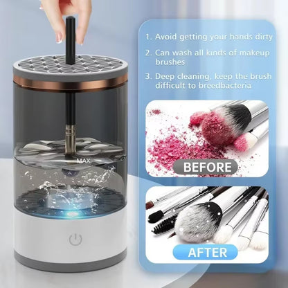 Electric Makeup Brush Cleaner Rechargeable Makeup Brushes Cleaning Tool Automatic Makeup Brush Cleaning Stand Device