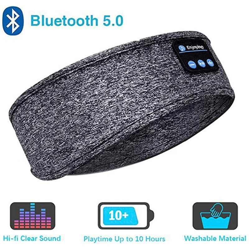 Bluetooth Earphones Sleeping Headband Elastic Wireless Sports Headphones Music Eye Mask Wireless Bluetooth Headset Headband