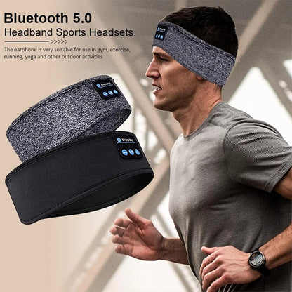 Bluetooth Earphones Sleeping Headband Elastic Wireless Sports Headphones Music Eye Mask Wireless Bluetooth Headset Headband